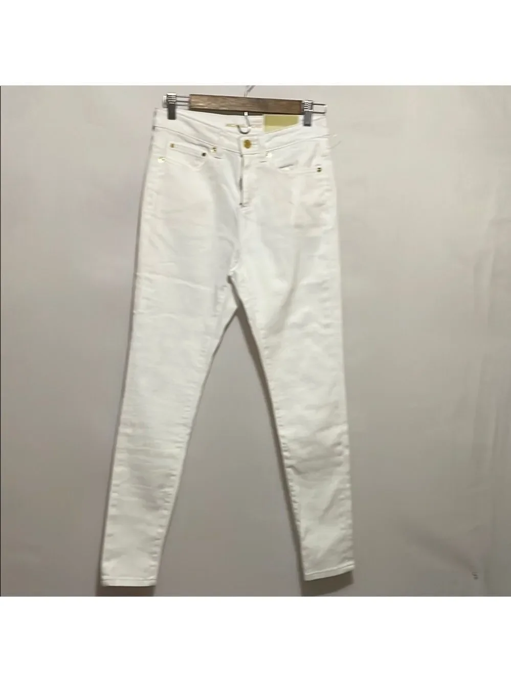 Michael Kors Selma Strength White Skinny Jeans Sz 6